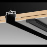 Низковольтный шинопровод NOVOTECH SMAL SHINO NT23 000 накладной 1м заглушки в комплекте, IP20 48V (черный) NV-135193